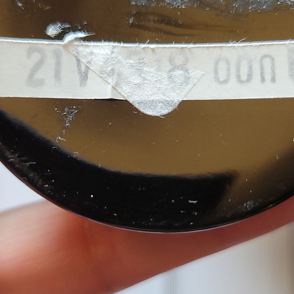 Vintage Black Vase Inlaid w/Mother of Pearl - Picture 6 of 6